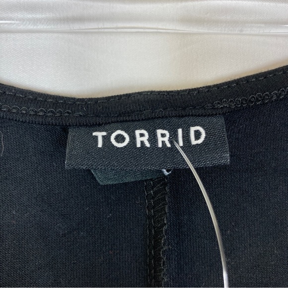 Torrid | Sexy Black Cold Shoulder Skeleton Slit Maxi Dress - Picture 4 of 7